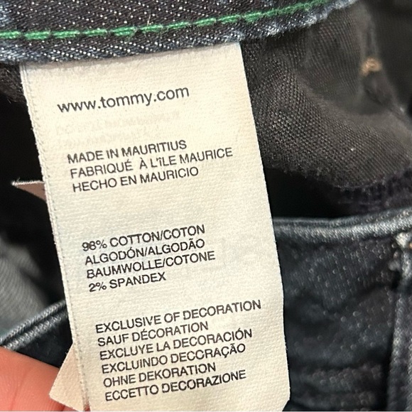 Tommy Hilfiger Curvy Boot Mid Rise Dark Wash Jeans Bootcut Stretch Denim Size 10 - Picture 7 of 12